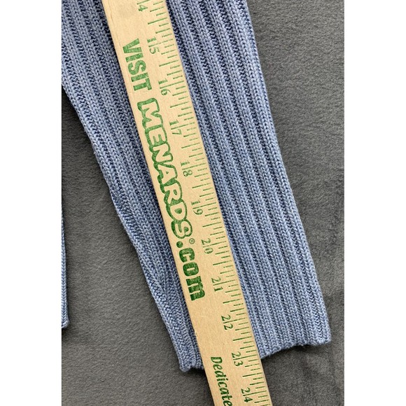 Ann Taylor Cardigan Sweater Women’s X-LARGE Baby Blue 2 Button Ribbed V-Neck USA - Picture 8 of 16